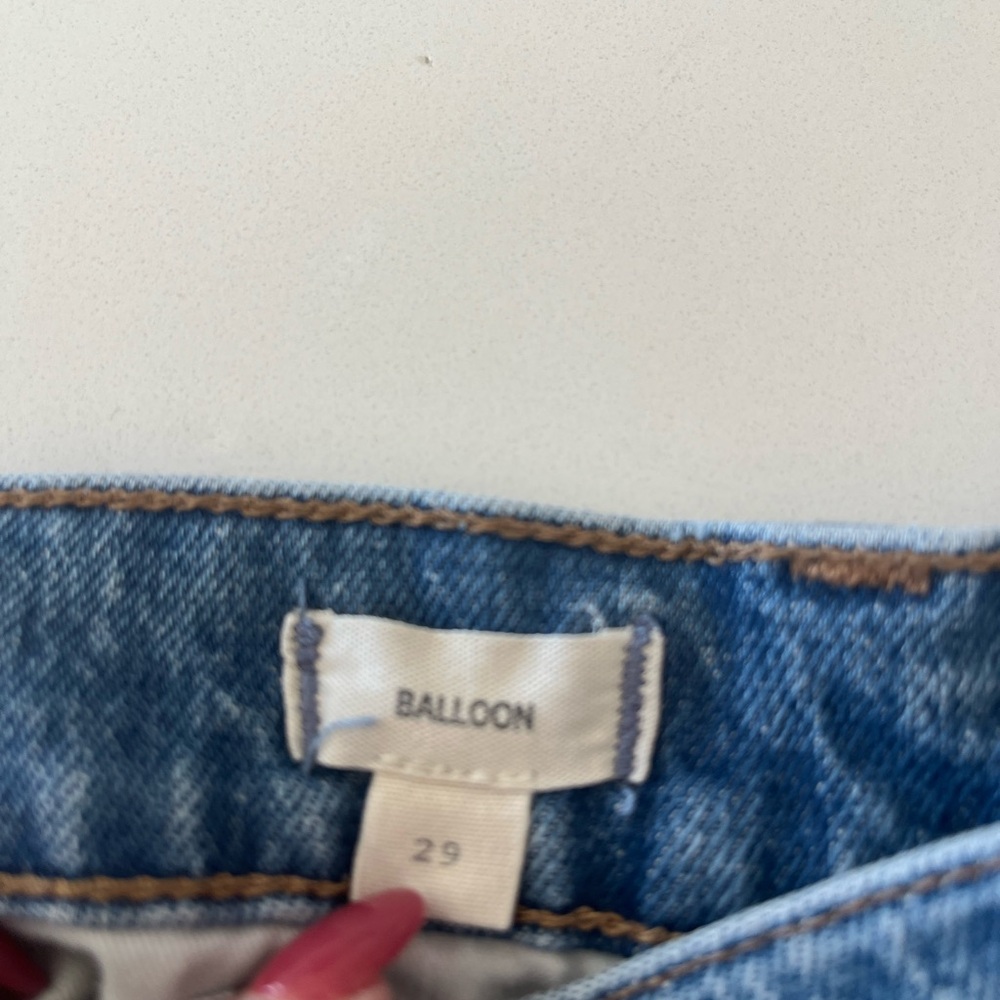 Madewell The Balloon Jean - Barrel Leg - Greendale Wash Size: 29 - Picture 6 of 7